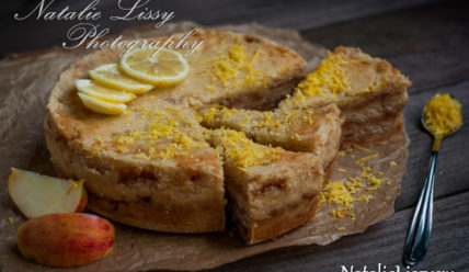 Насыпной пирог с яблоками