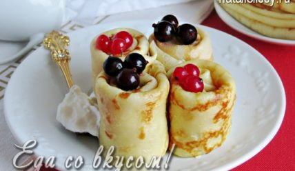 Заварные блины на молоке